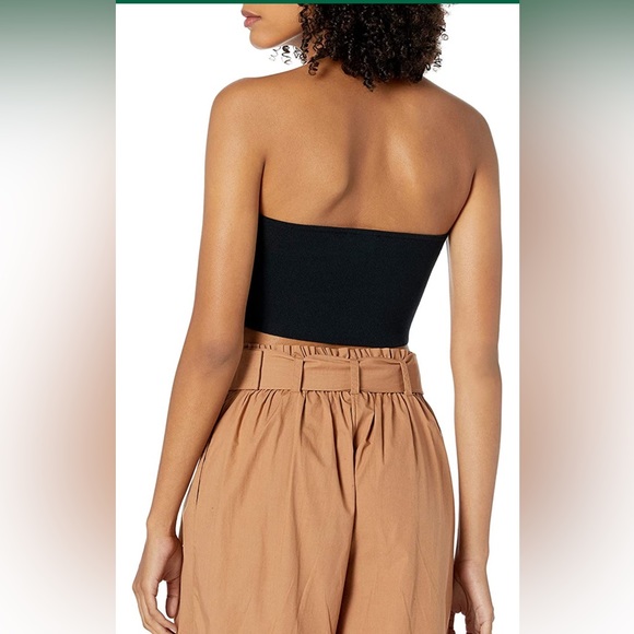 The Drop - Women's Greta Fitted Square Neck Halter Sweater Bralette MEDIUM NWOT - Picture 2 of 4